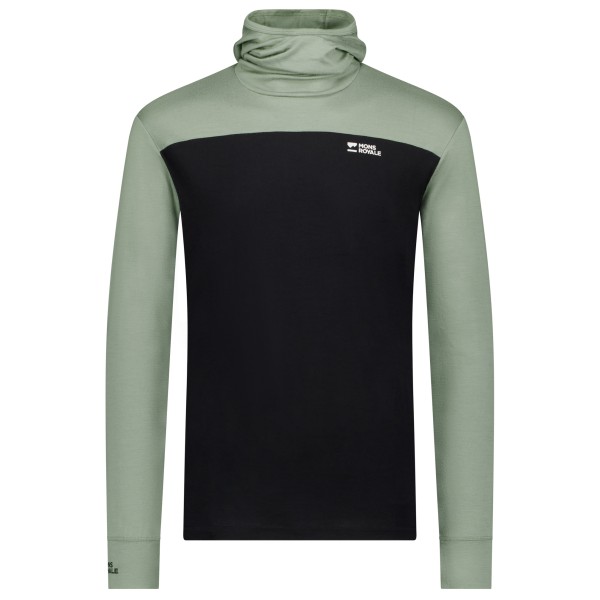 Mons Royale - Yotei Merino Powder Hood L/S - Merinoshirt Gr XXL schwarz von Mons Royale