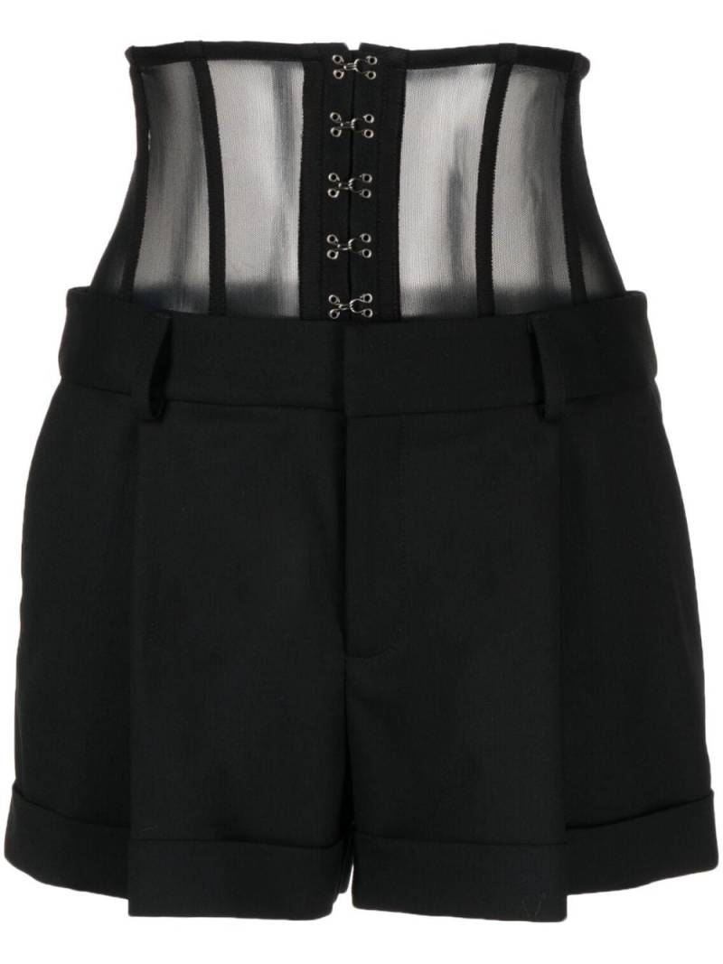 Monse Shorts mit hohem Bund - Schwarz von Monse