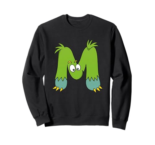 Monster M Alphabet Charakter Kids Fun Sweatshirt Monster M Alphabet Charakter Kids Fun Sweatshirt von Monster Alphabet Fun Creative Learning