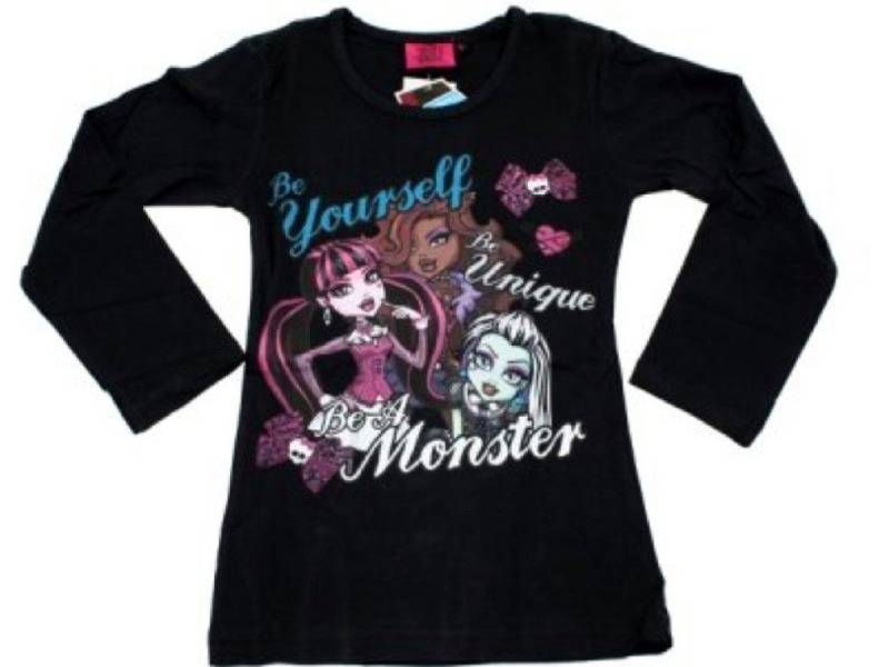Monster High Langarmshirt "Be Yourself, Be Unique, Be Monster" von Monster High