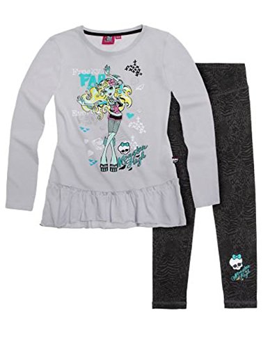 Monster High Mädchen Tunica mit Leggings - grau - 152 von Monster High