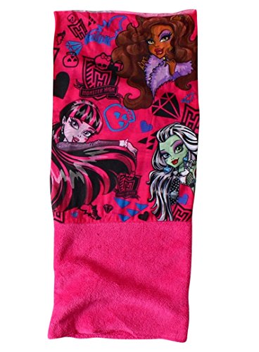 Monster High Polar Schlauchschal Snood Schal Draculaura, Frankie Stein und Clawdeen Wolf Pink von Monster High