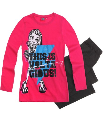 Monster High Pyjama grau (128) von Monster High