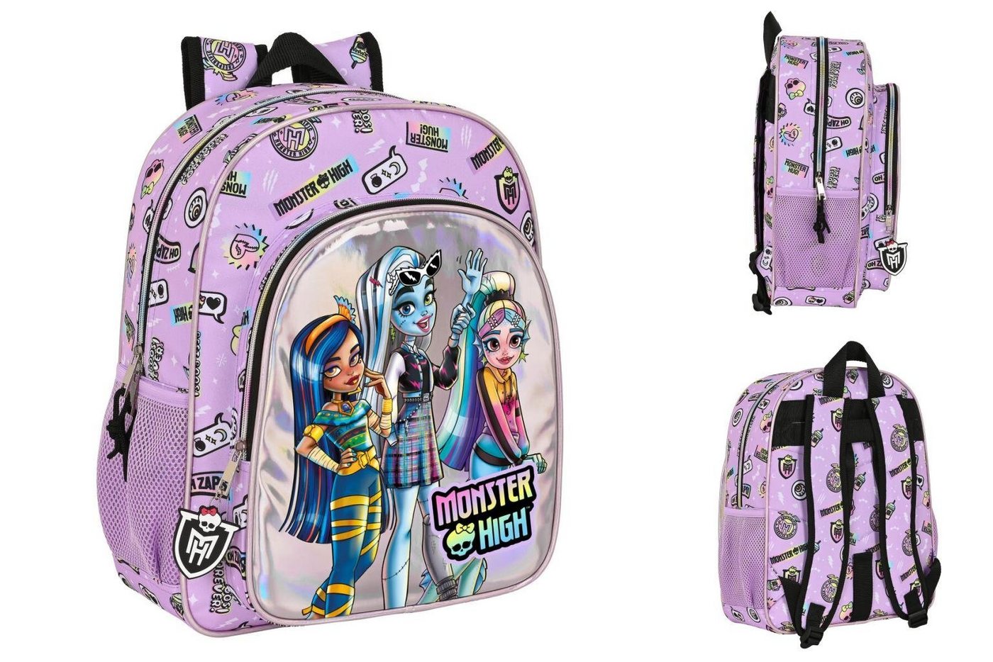 Monster High Rucksack Monster high Kinder-Rucksack Monster High Best boos Lila 32 X 38 X 12 von Monster High