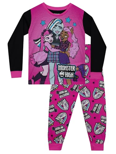 Monster High Schlafanzug | Draculaura Mädchen Pyjama | Kinder-Schlafanzüge | Offizielles Merchandise | Rosa | 134 von Monster High