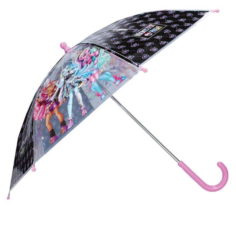 Monster High Stockregenschirm Stockschirm schwarz & transparent Monster High Kinder Regenschirm von Monster High