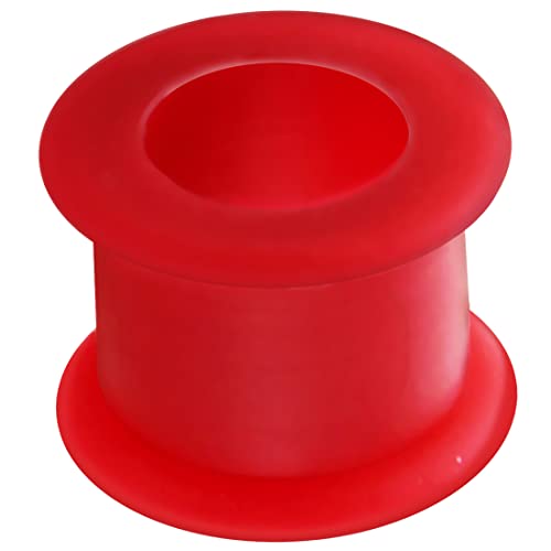 12MM Roter Silikon Double Flared Tunnel Ohr Piercing Rot Plug Tunnel Ohrring Männer Frauen von Monster Piercing