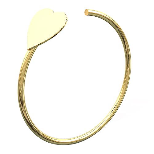 Monster Piercing 14K Solid Gelb Gold Plain Flaches Herz 22 Gauge - 8MM Durchmesser geöffnet Hoop Nase Piercing Ring Schmuck Monster Piercing 14K Solid Gelb Gold Plain Flaches Herz 22 Gauge - 8MM Durchmesser geöffnet Hoop Nase Piercing Ring Schmuck von Monster Piercing