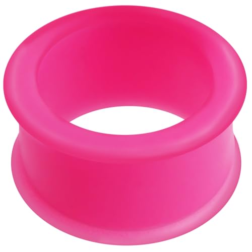 4MM Pinker Silikon Double Flared Tunnel Ohr Piercing Rosa Pink Plug Tunnel Ohrring Männer Frauen von Monster Piercing