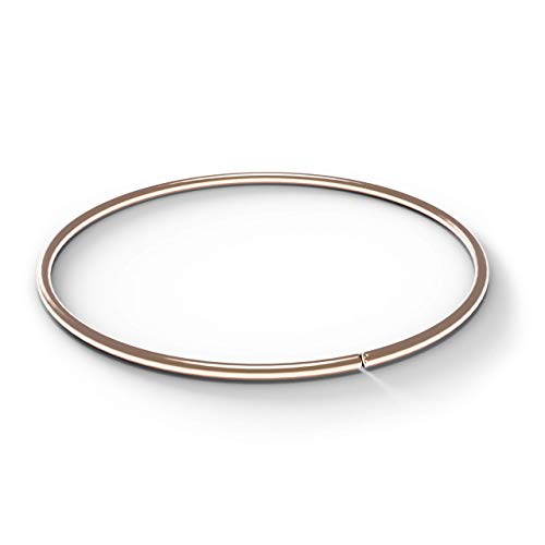 Goldenes Nasenpiercing Nasenring Septum 9K Rotgold Gold 22 Gauge - 8MM Durchmesser nahtloser offener Hoop Nasenring Nase Piercing Frauen Männer von Monster Piercing