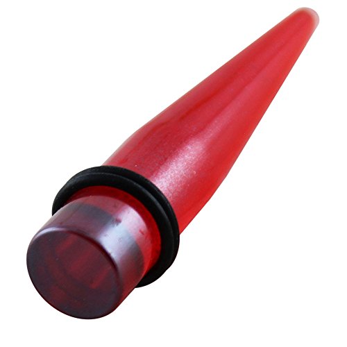Monster Piercing | UV Acryl Dehnstab Dehnstift Expander | Rot | Ohr Piercing Fleischtunnel Plug Tunnel Ohrring Männer Frauen | Durchmesser: 1,6MM bis 12MM Monster Piercing | UV Acryl Dehnstab Dehnstift Expander | Rot | Ohr Piercing Fleischtunnel Plug Tunnel Ohrring Männer Frauen | Durchmesser: 1,6MM bis 12MM von Monster Piercing