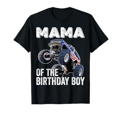 Mama des Geburtstags Junge Monster Truck Geburtstag Familie T-Shirt Mama des Geburtstags Junge Monster Truck Geburtstag Familie T-Shirt von Monster Truck Boys Birthday Tee Store