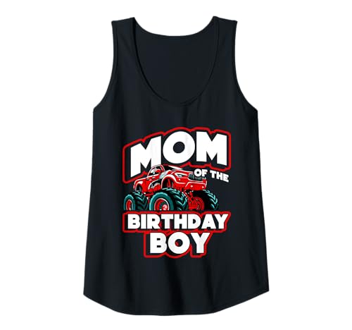 Damen Mama des Geburtstagskindes Monster Truck Birthday Mom Tank Top von Monster Truck Geburtstag Mama
