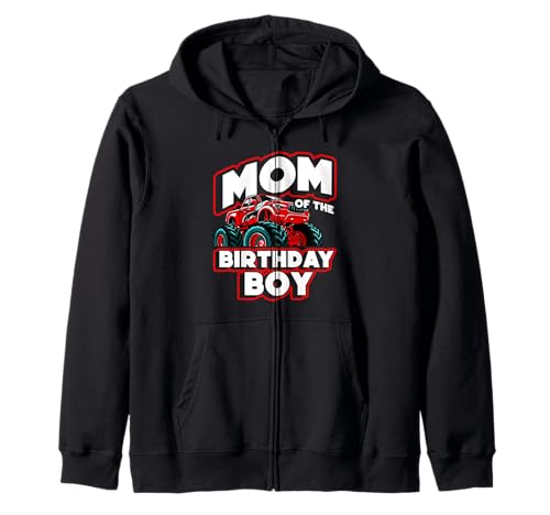 Mama des Geburtstagskindes Monster Truck Birthday Mom Kapuzenjacke von Monster Truck Geburtstag Mama