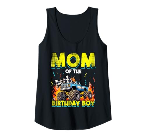 Damen MOM of The Birthday Boy Monster Truck Geburtstag Tank Top von Monster Truck Geburtstag