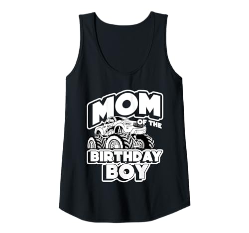 Damen MOM of The Birthday Boy Monster Truck Geburtstag Tank Top von Monster Truck Geburtstag