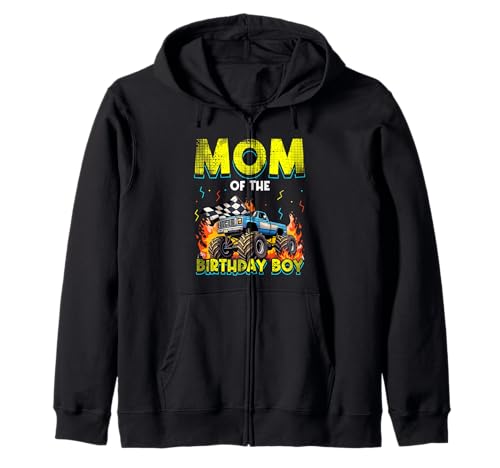 MOM of The Birthday Boy Monster Truck Geburtstag Kapuzenjacke von Monster Truck Geburtstag