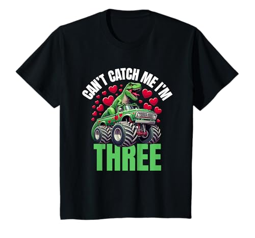 Can't Catch Me I'm 3 - Birthday 3rd Kids Monster Trucks T-Shirt Can't Catch Me I'm 3 - Birthday 3rd Kids Monster Trucks T-Shirt von Monster Trucks 3rd Birthday Kids - Tee Co.