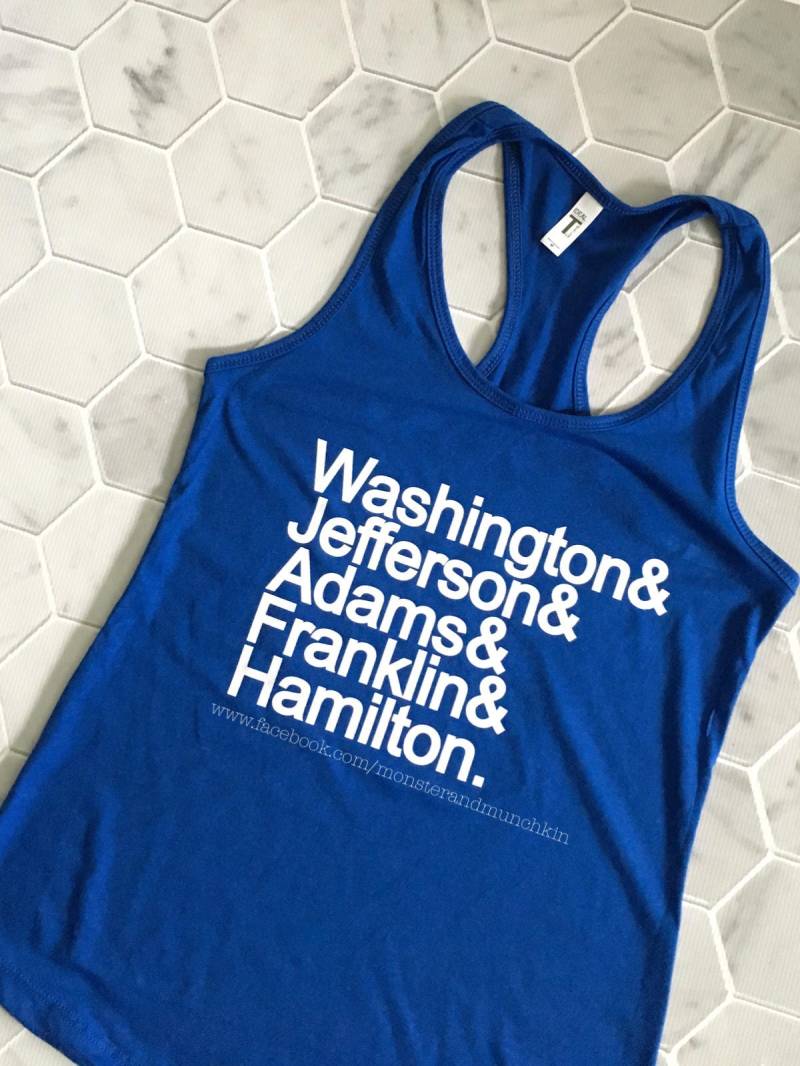 Väter-Shirt, Gründung Väter, George Washington, John Adams, Thomas Jefferson, Benjamin Franklin, Alexander Hamilton, Hamilton von MonsterAndMunchkin