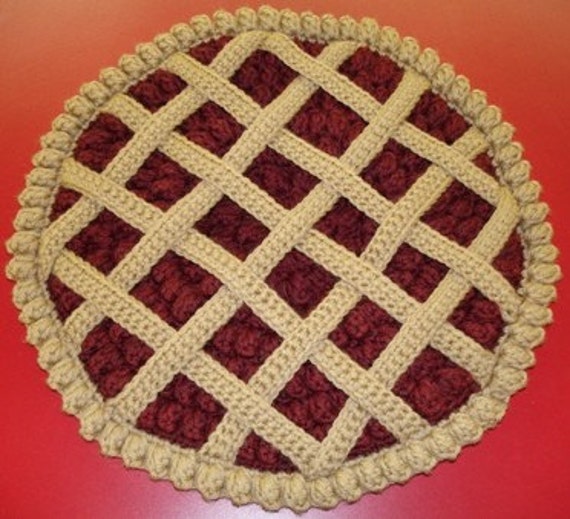 Festliches Barett Cranberry Pie-Ret Mit Gitterkruste Festliches Barett Cranberry Pie-Ret Mit Gitterkruste von MonsterCrochet