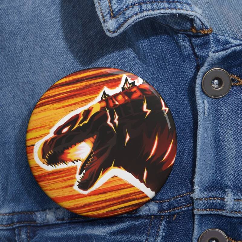 Kaiju Legends - Thermonuklear King Pin Button von MonsterMarchDesign