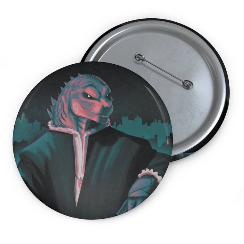 Kaiju Renaissance - Dapper Titan Pin Button von MonsterMarchDesign