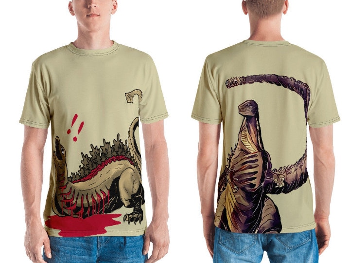 Kamata+Shin | Doppelseitig Herren All-Graphic T-Shirt von MonsterMarchDesign