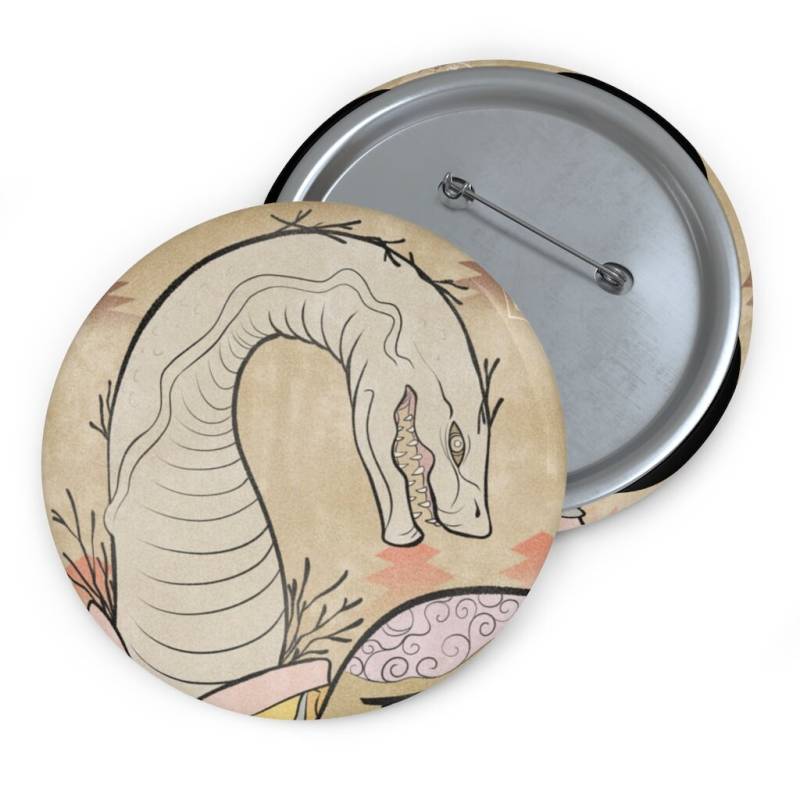 Meiji Monster Pin Button von MonsterMarchDesign