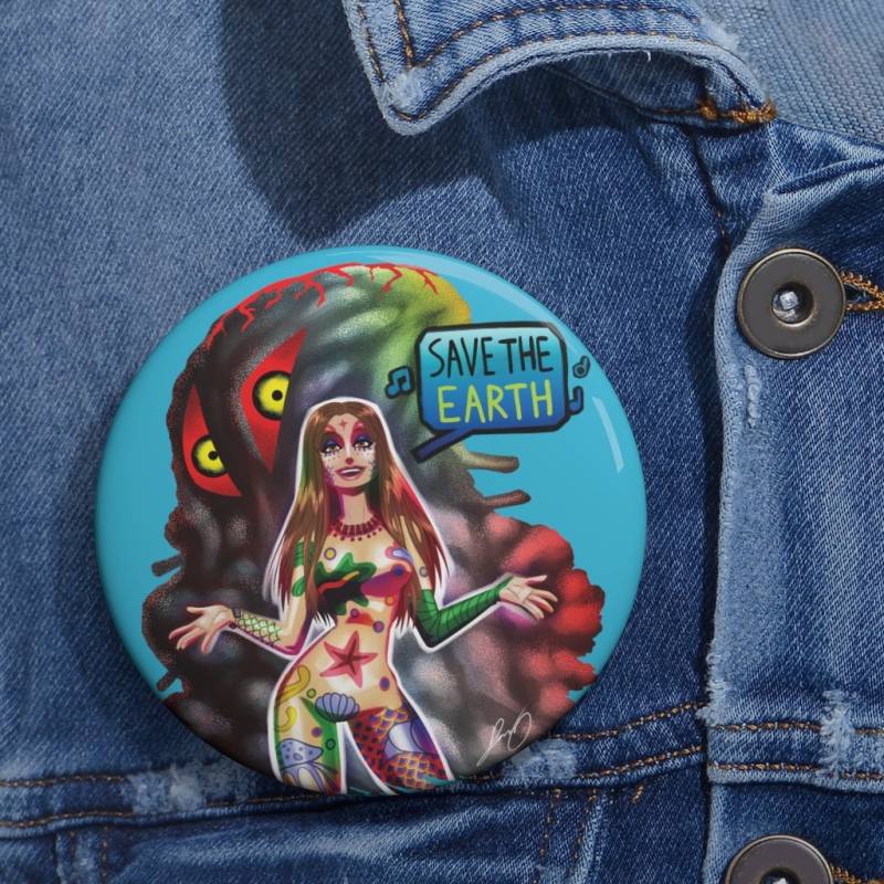 Monster Act - Return The Sun Pin Button von MonsterMarchDesign
