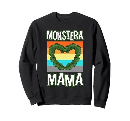 Monster Mama Sweatshirt Monster Mama Sweatshirt von Monstera leaves Houseplant Indoor plant Florist