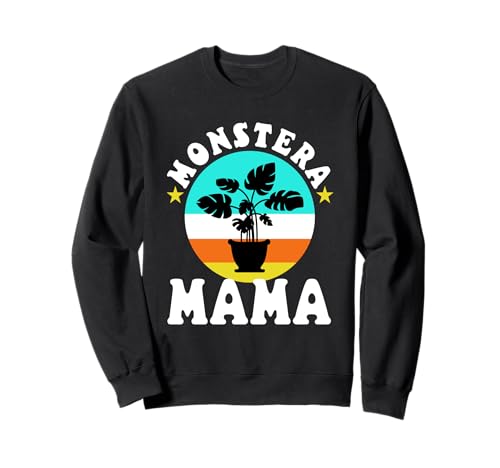 Monster Mama Sweatshirt Monster Mama Sweatshirt von Monstera leaves Houseplant Indoor plant Florist