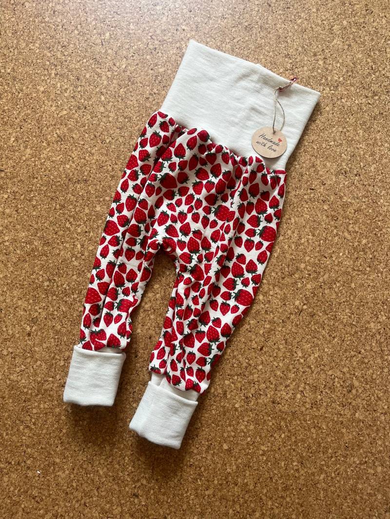 Pumphose Wolle /Seide Erdbeeren von MonsterchenShop