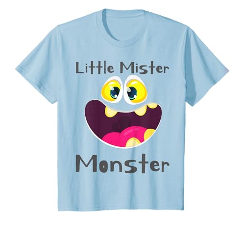Kinder Little Mister Monster Halloween Jungen Kostüm Lustiger Sohn Junge T-Shirt Kinder Little Mister Monster Halloween Jungen Kostüm Lustiger Sohn Junge T-Shirt von Monsters Couples Parent Halloween Costume Matching