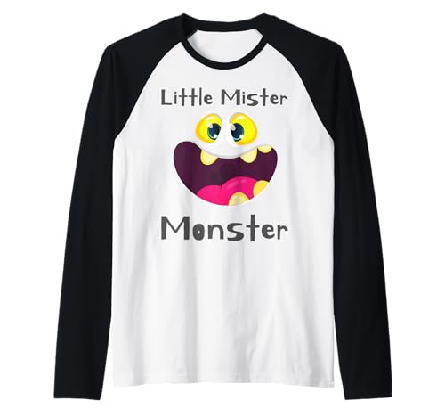 Little Mister Monster Halloween Jungen Kostüm Lustiger Sohn Junge Raglan Little Mister Monster Halloween Jungen Kostüm Lustiger Sohn Junge Raglan von Monsters Couples Parent Halloween Costume Matching