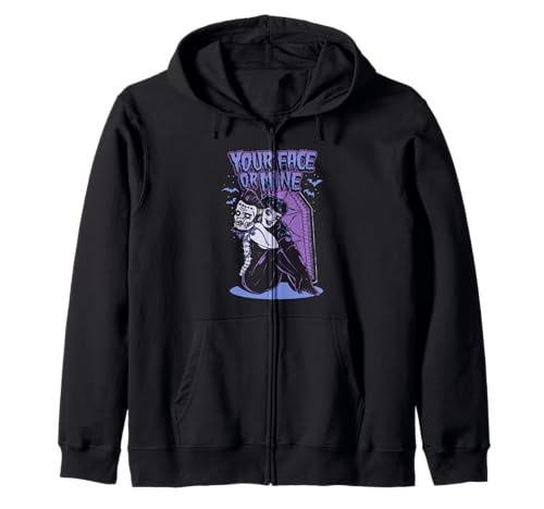 Goth Girl Glamour Pinup Emo Undead Dein Gesicht oder meins Kapuzenjacke von Monsters and Martians