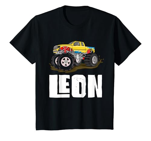 Kinder Monster Truck Lustiges Leon T-Shirt von Monstertruck Junge Spruch