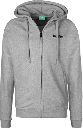 Montana Logo Hooded Zipper L grey/black von Montana