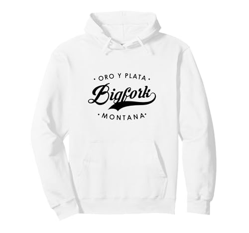 Bigfork Montana ORO Y Plata State Motto für Männer und Frauen. Pullover Hoodie von Montana State Motto Pride Products