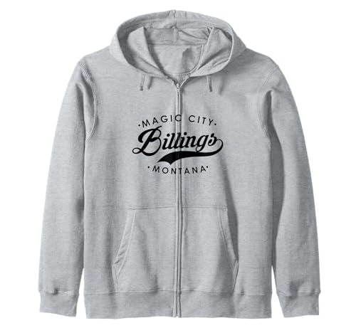 Billings Montana Magic City für Männer und Frauen. Kapuzenjacke von Montana State Motto Pride Products