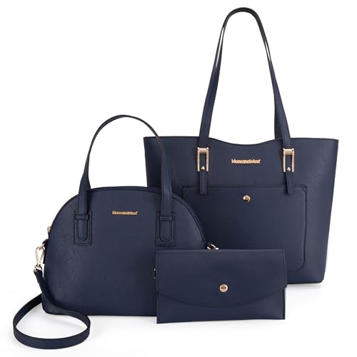 Montana West 3-teiliges Geldbörsen-Set für Damen, Schultertasche und Geldbörse, Z Handtasche Navy von Montana West