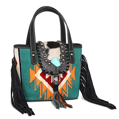 Montana West Aztec Gobelin-Kollektion Tote Bag Western Schultertasche Handtasche und Crossbody Geldbörse für Damen, Hopeful Black von Montana West