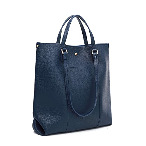 Montana West Große Umhängetasche für Frauen Leder Tote Tasche Top Griff Tasche Mode Geldbörsen und Handtaschen, Marineblau (mit Beutel), von Montana West