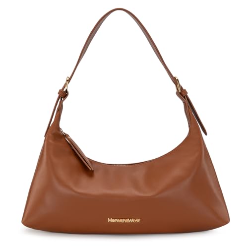 Montana West Niedliche Hobo-Geldbörsen und Handtaschen für Frauen, ultraweich, faltbar, veganes Leder, Schultertasche, Braun 1 von Montana West