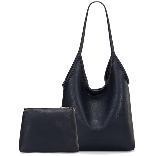 Montana West Slouchy Hobo-Taschen für Damen, weiche Designer-Schulter-Geldbörsen, Damen-Handtasche mit Tragegriff oben, A Blue von Montana West