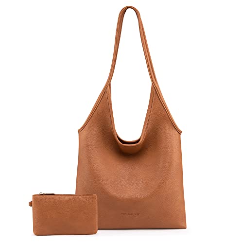 Montana West Slouchy Hobo-Taschen für Damen, weiche Designer-Schulterbörsen, Damen-Griff oben, 1 Eiskaffee von Montana West