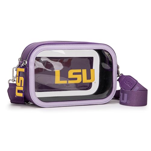 Montana West Transparente Tasche für Stadionveranstaltungen für Damen und Herren, Lsu-purple von Montana West
