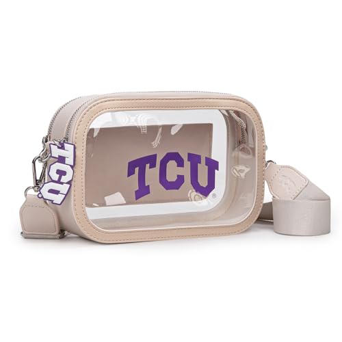 Montana West Transparente Tasche für Stadionveranstaltungen für Damen und Herren, Tcu-Beige von Montana West