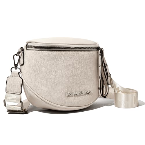 Montana West Umhängetasche für Damen, Bauchtasche, Brustgürtel, Bauchtasche, Beige von Montana West