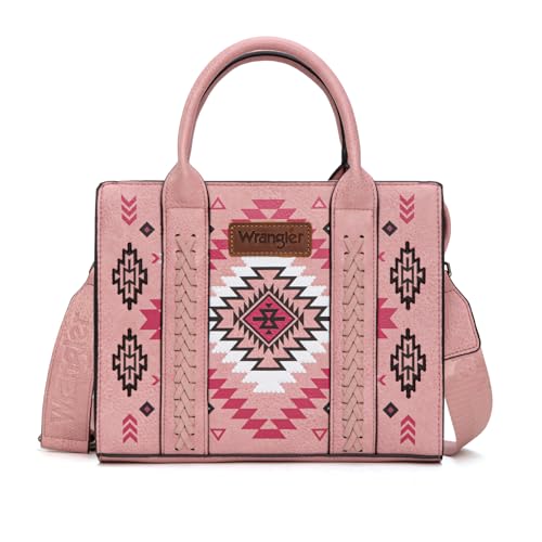 Montana West Wrangler Azteken-Tragetasche für Damen, Boho-Umhängetasche, Geldbörsen und Handtaschen, Aztekenrosa, Einheitsgröße von Montana West