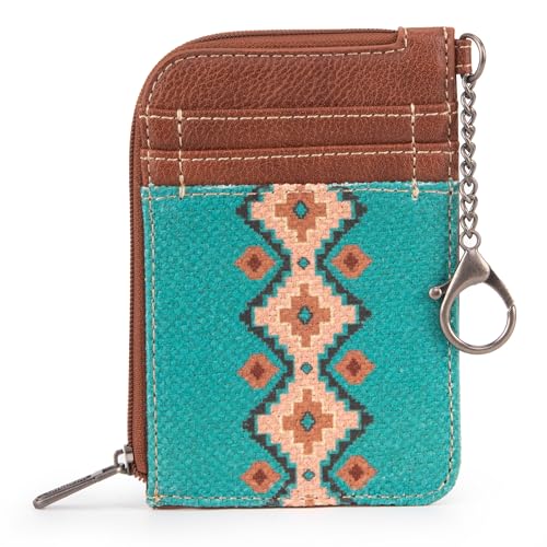 Montana West Wrangler Kartenetui für Damen, Boho-Azteken-Kartenetuis, Angel Diamond Tealblue, Casual von Montana West